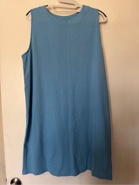 A New Day Blue Sleeveless Tank Dress XL Minimalist Casual